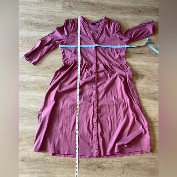 Gap xl Aline midi purple button up dress - Picture 3 of 8